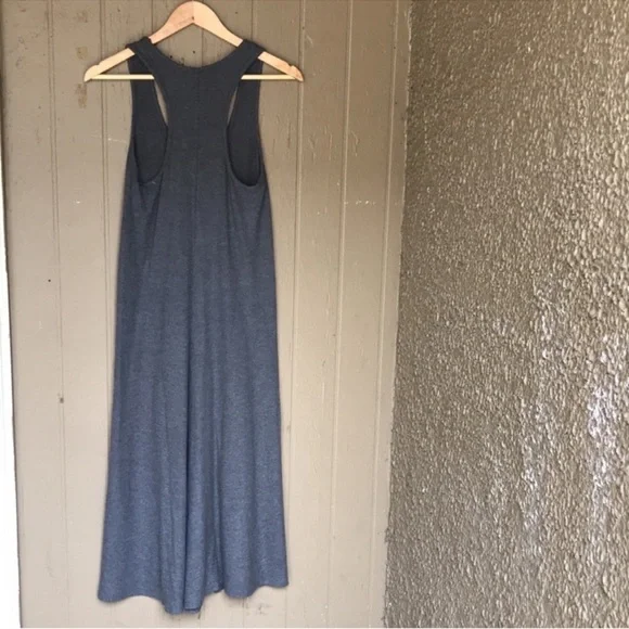 Johnny Was Calme throw on cozy Gray Sleeveless Midi Dress